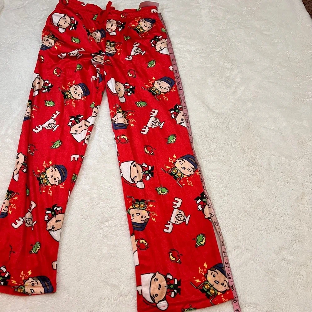 National Lampoons Christmas Vacation Mens Pajama‎ Pants Red Graphic Sleepwear S